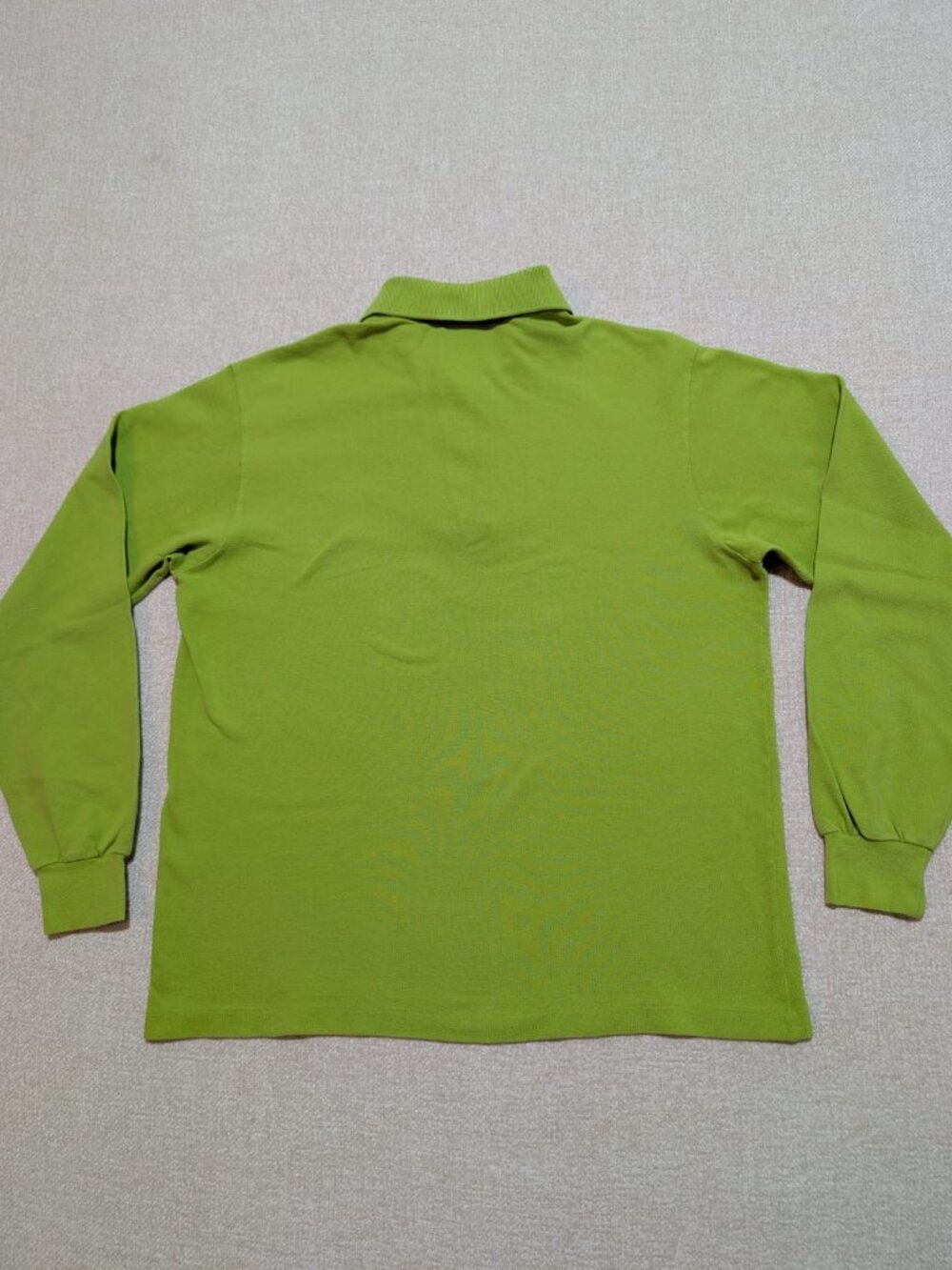 Lacoste Men’s Green Long Sleeve Cotton Pique Polo Shirt Size 4 Medium - Picture 3 of 9